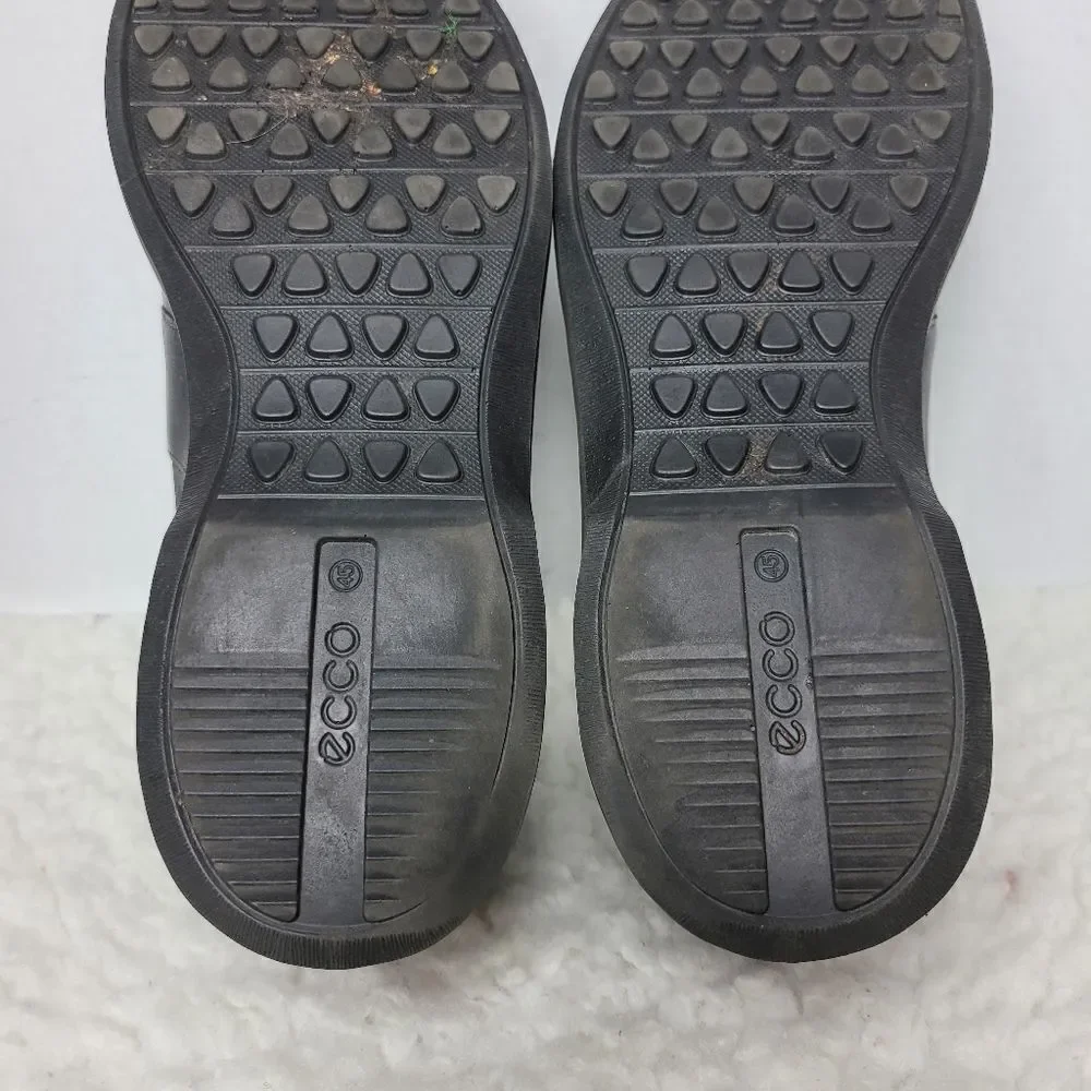 Ecco Chander Sneaker Men's Size 12  Black  Leather Casual Dress Shoes